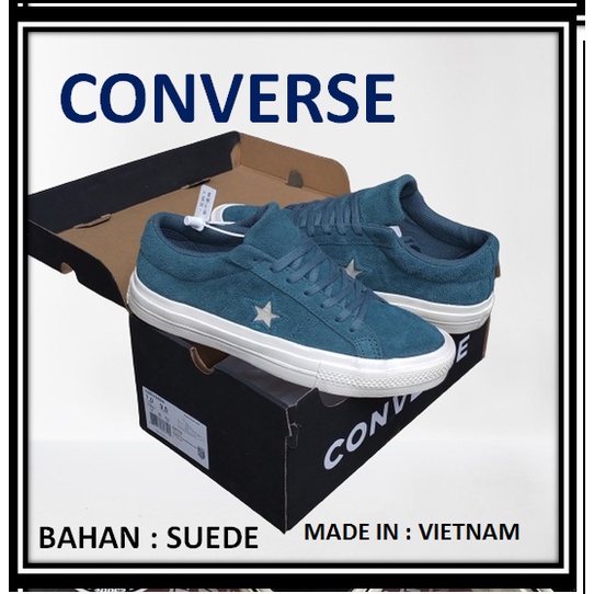 Sepatu CONVERSE  One Star Ox Celestial Teal Bnib Full Tag 40-44
