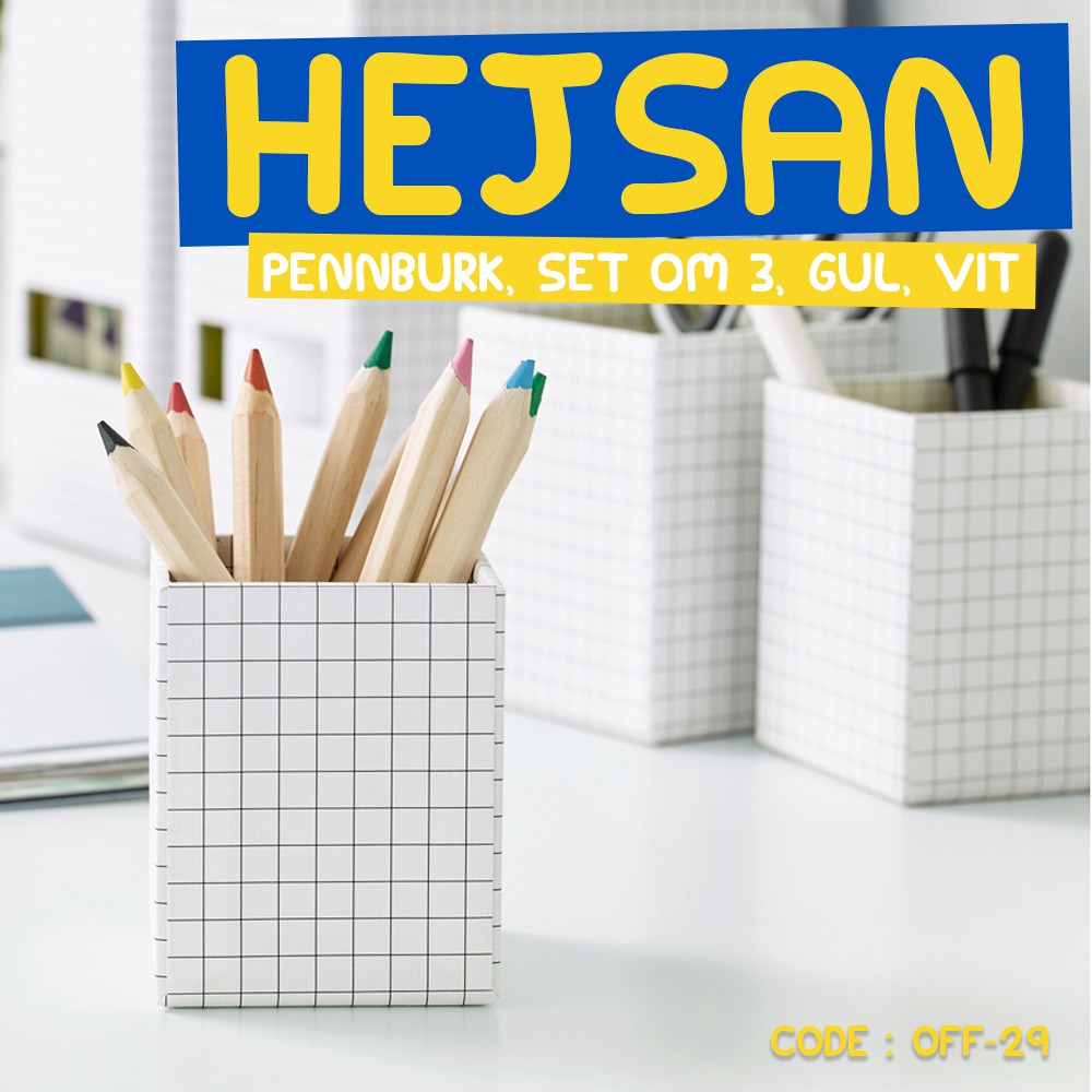 HEJSAN KOTAK PULPEN/PENSIL - PENNBURK SET ISI 3PCS Box Multi Fungsi- OFF-29