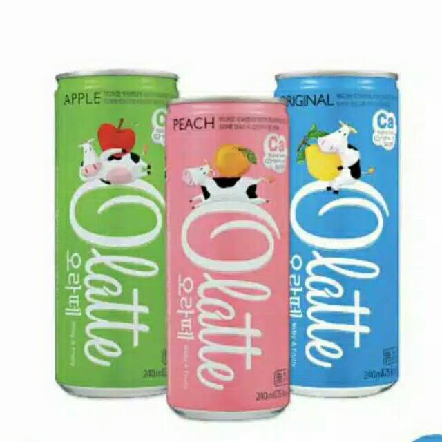 OLATTE DRINK MINUMAN SUSU UHT RASA BUAH / MINUMAN KALENG