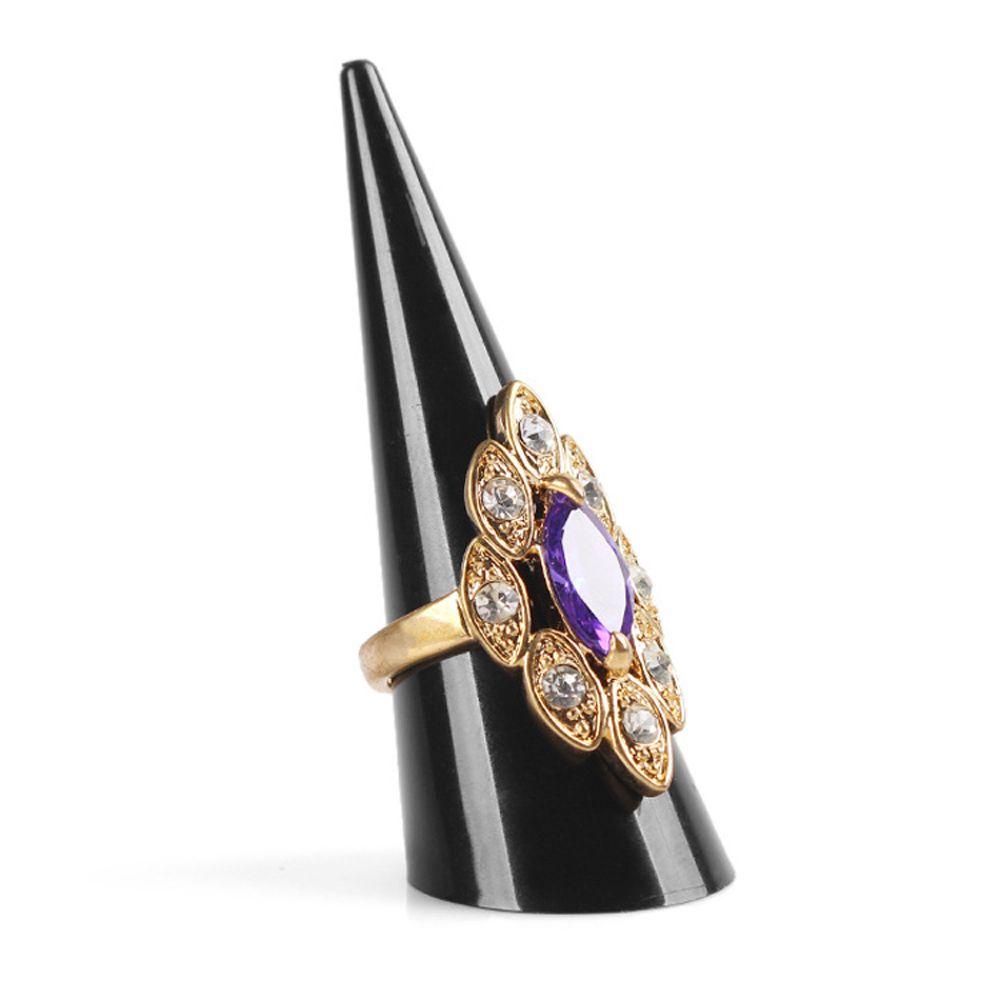 Agustinina Jewelry Show Case Portable Elegan Cone Transparan Jari Cincin Akrilik Rings Display