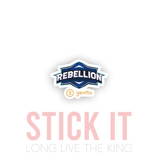 

Stiker sablon setrika DTF kaos baju sticker vinyl Rebellion Genflix Mobile Legends MPL gamer 118