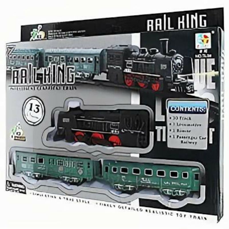 MAINAN TRAIN SET RAIL KING 13 PCS