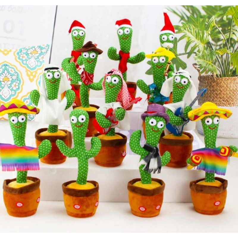 Boneka Kaktus Goyang Bicara - Dancing Cactus Toy