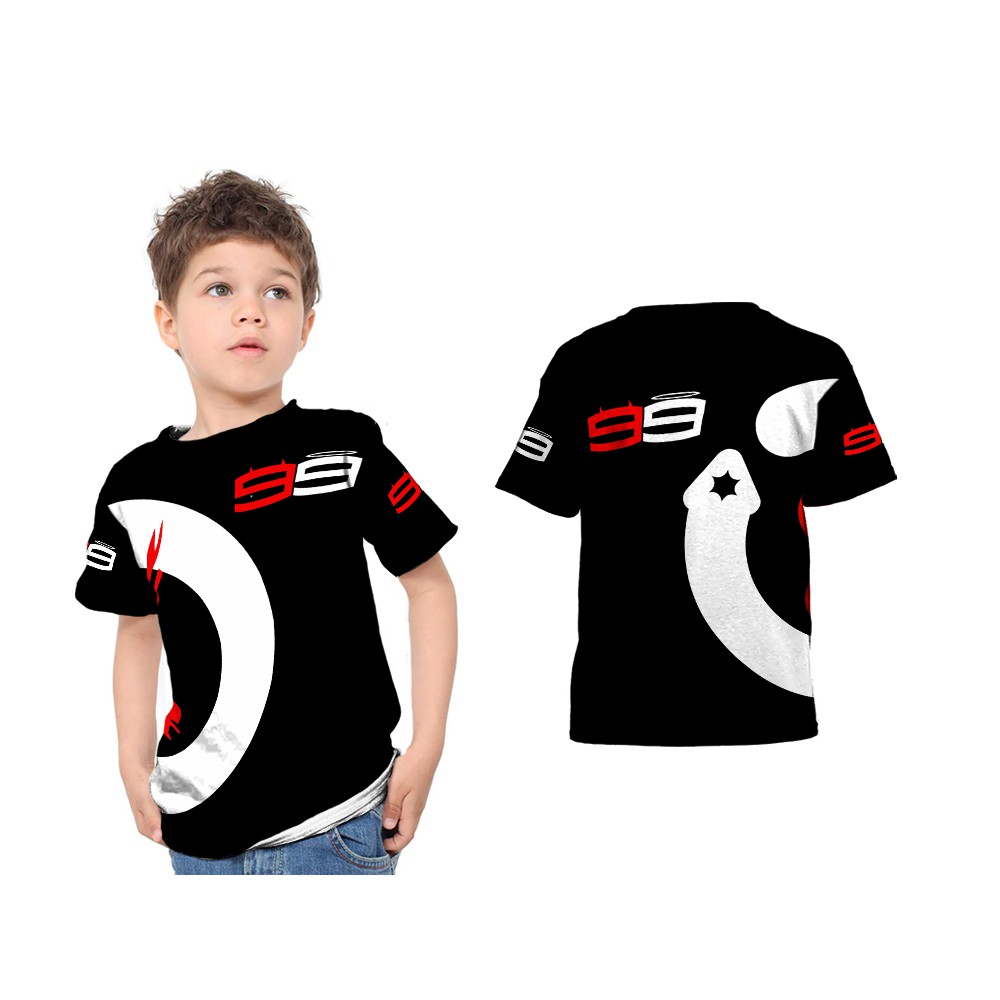 Riashop - Kaos Anak Unisex JORGE LORENZO FullPrint | T Shirt Anak JORGE LORENZO