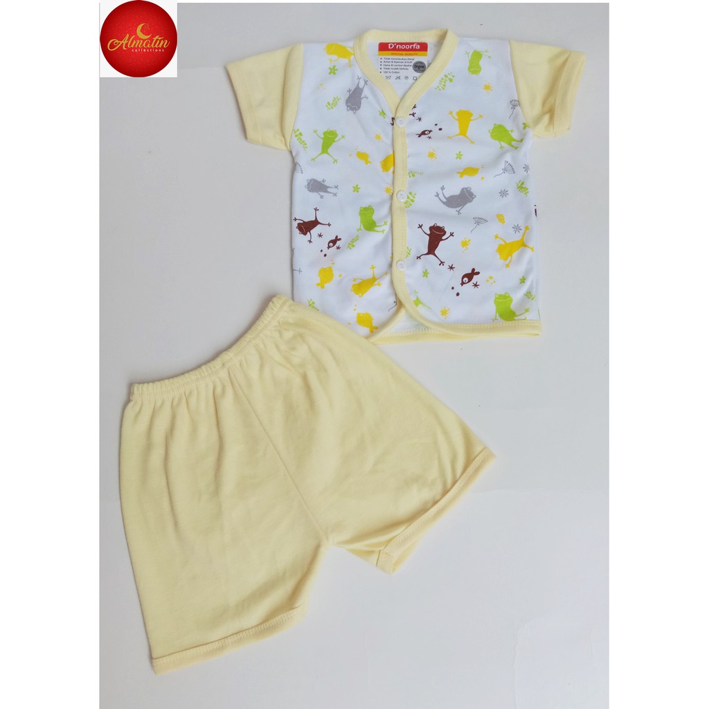 Baju Bayi Tangan Pendek Motif Animal Dapat 3 Stel