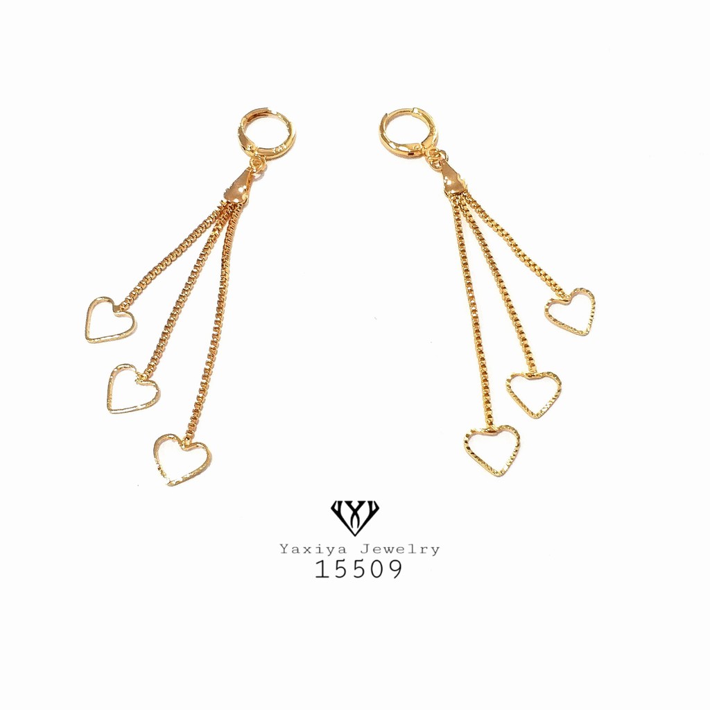

Anting jurai LOVE Lapis emas Perhiasan imitasi Gold 18k 15509