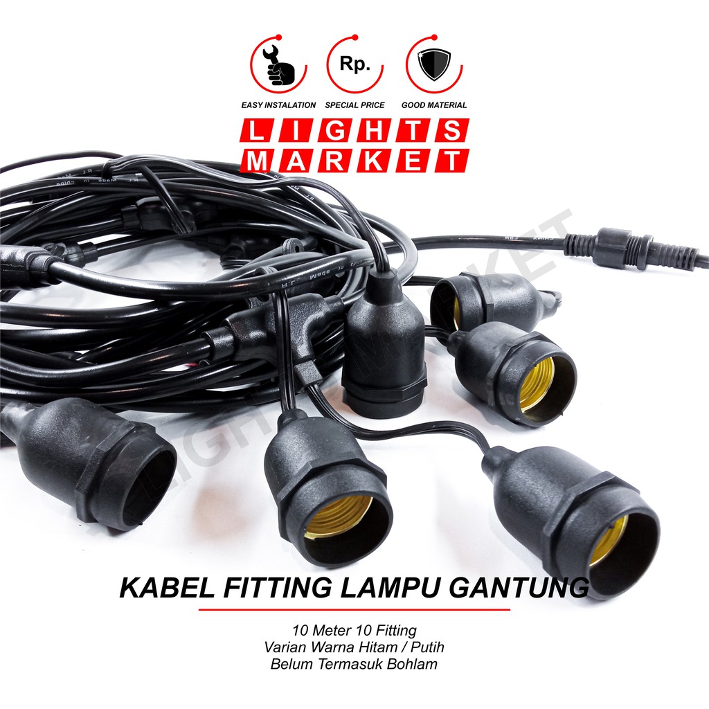 Jual Kabel Fitting Lampu Gantung Outdoor Anti Air M Meter