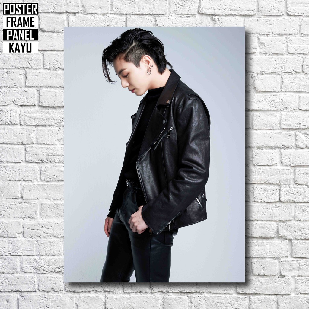 Poster BTS Jungkook DICON Frame Kayu Solid A4 JNK186