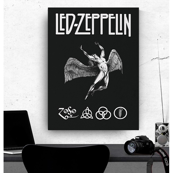 "Led Zeppelin, ver.1" Poster Kayu (30x22)