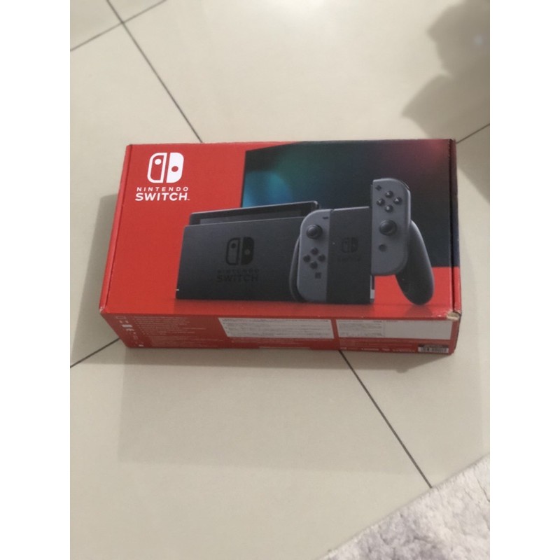 [PRELOVED LIKE NEW | SECOND] Nintendo Switch Grey V2 gratis kaset
