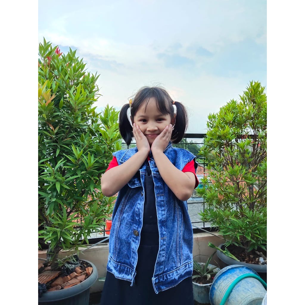 JACKET ROMPI JEANS ANAK USIA 1-9 TAHUN UNISEX