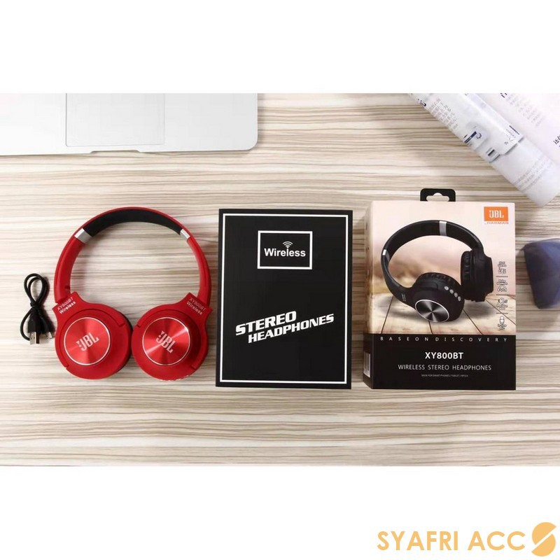 Headset Headphone Bando Stereo Bluetooth Wireless XY800 Sony