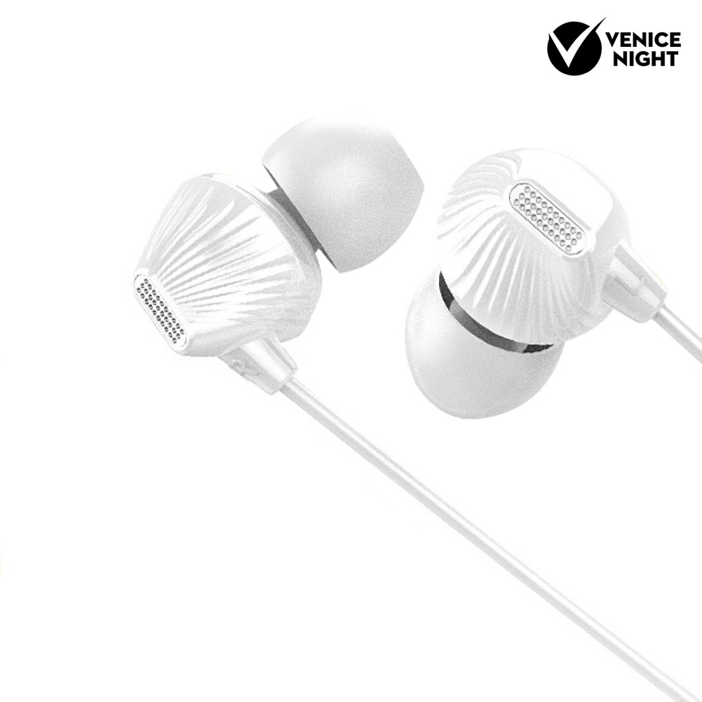 (VNEP) (Berkabel) Earphone In Ear HiFi Bass Dual Moving Coil Dengan Kabel Jack 3.5mm