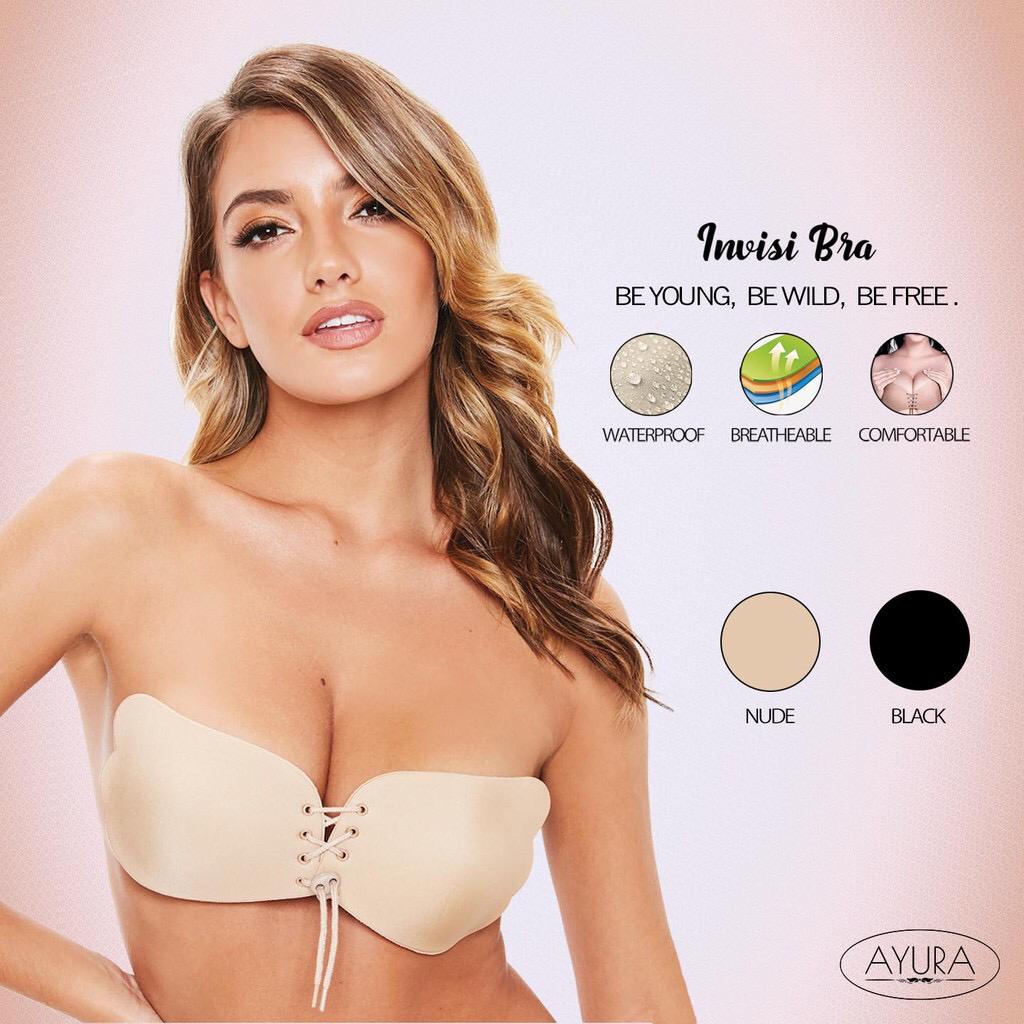 DAPAT FREE BOX WINGS BRA !WINGS BRA BRA TEMPEL SEAMLESS - PUSH UP BRA -BRA WING - BH SILIKON - ANGEL BRA WINGS Bra Push Up Angel Strapless Wing Bra BH Tempel Party Backless Bra