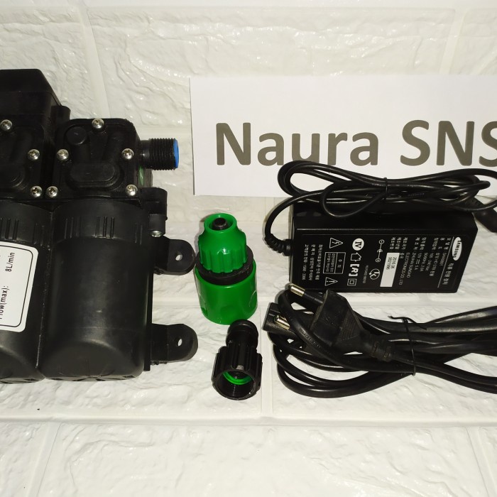 MESIN POMPA DC 12V 250 PSI + ADAPTOR MESIN POMPA DC AUTO CUT OF