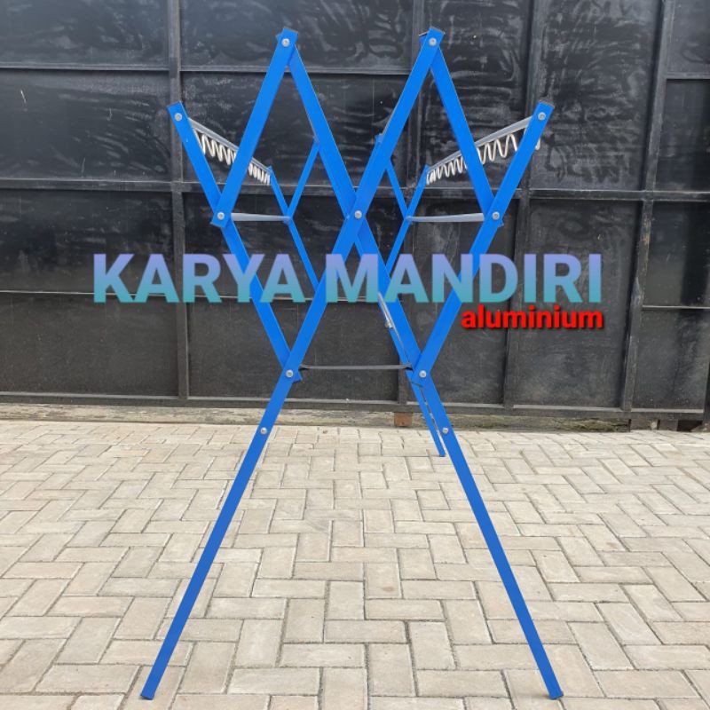 Cuci Gudang - Jemuran Baju / Pakaian / Rak Handuk Warna / Lipat / 180 Cm /1,8 Cm / Karimun