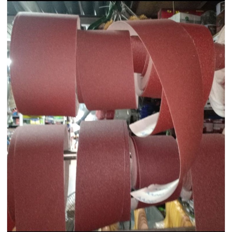 AMPLAS METERAN UKURAN 80 (#80) KASAR HARGA PER 1 METER/AMPLAS ROL METERAN