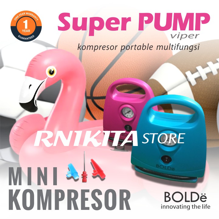 BOLDe SUPER PUMP - Pompa Ban Kompressor Portable