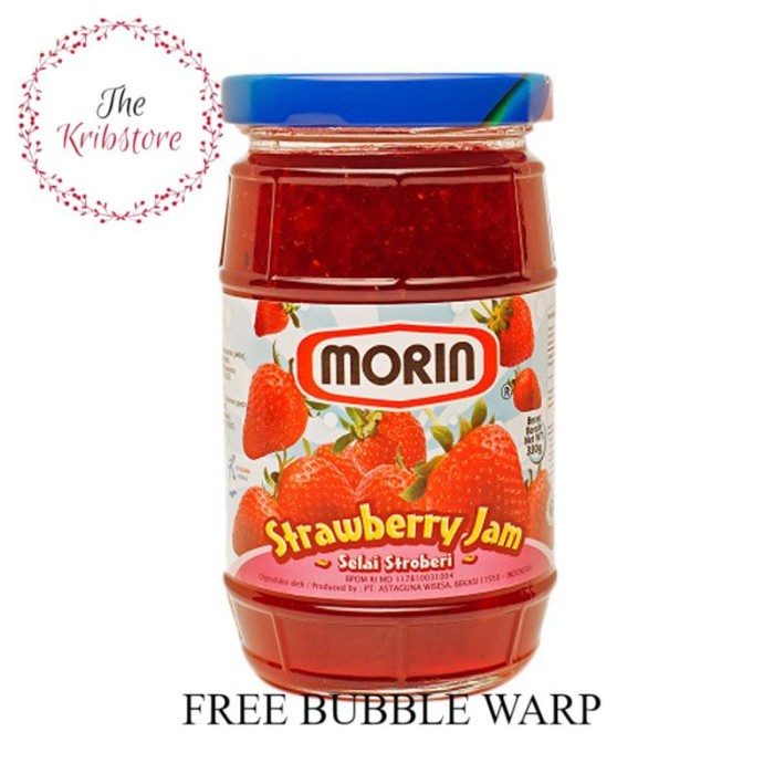 

MORIN Selai Roti Strawberry Jam Toples 330 gr