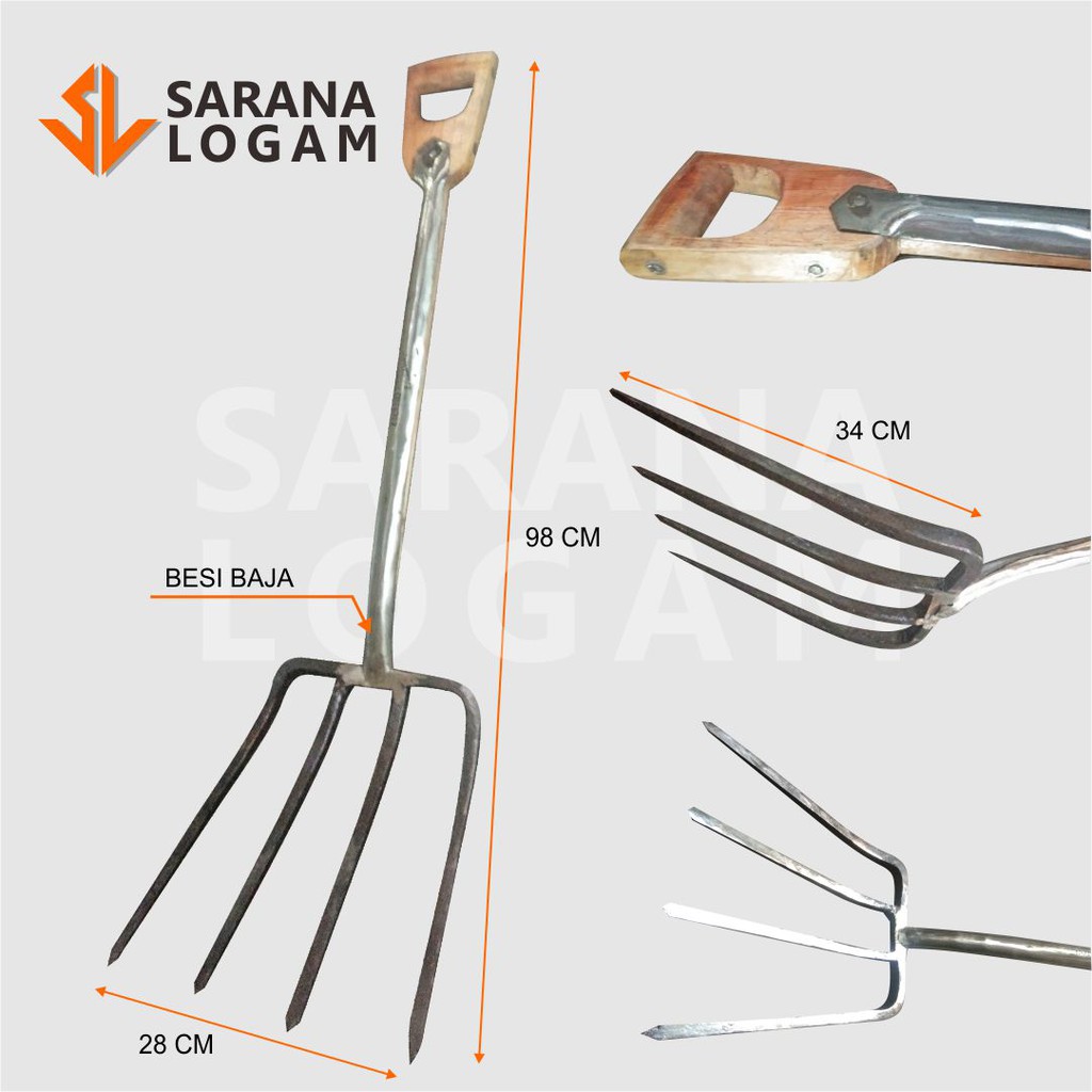 Alat Pertanian/Perkebunan Garpu Baja