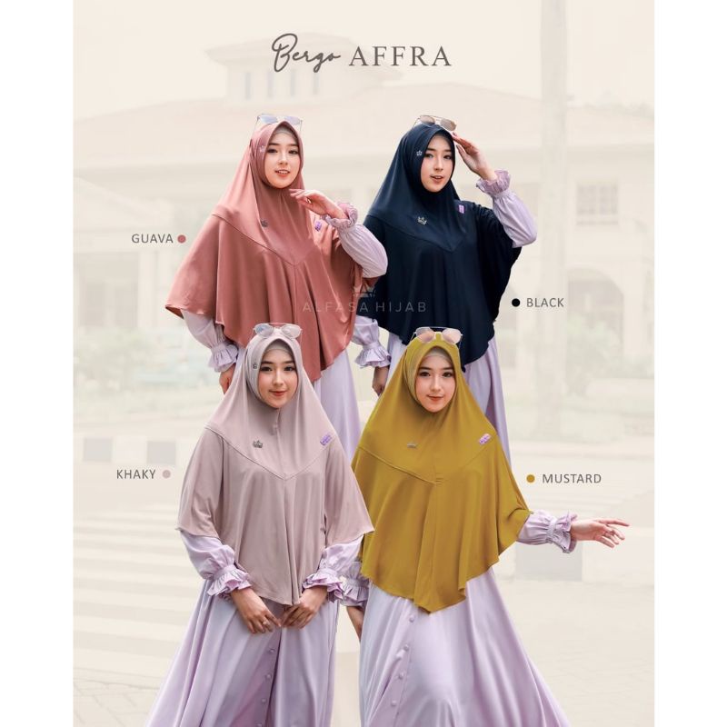 BERGO AFFRA//ALFASAHIJAB//hijab alfasa terbaru//hijab terkeren//hijab jumbo//hijab keren//hijab news