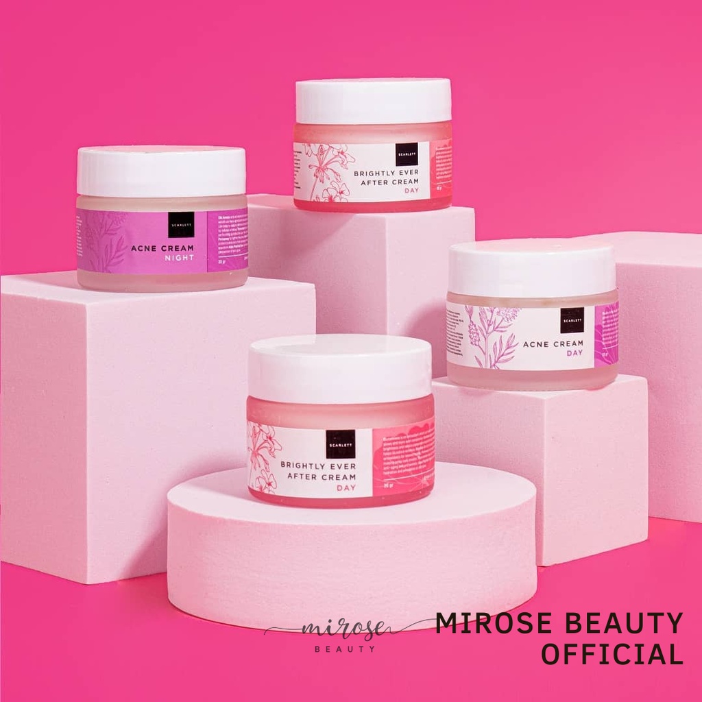 SCARLETT WHITENING CREAM ACNE BRIGHTLY - DAY NIGHT CREAM  SCARLET