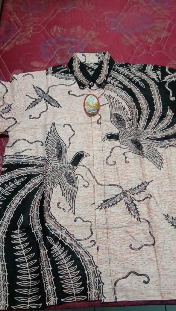 Bswart Batik Hrb026 Kenongo Hem Pendek Padi Pekalongan M L Xl Batik Pria Murah Modern Grosir