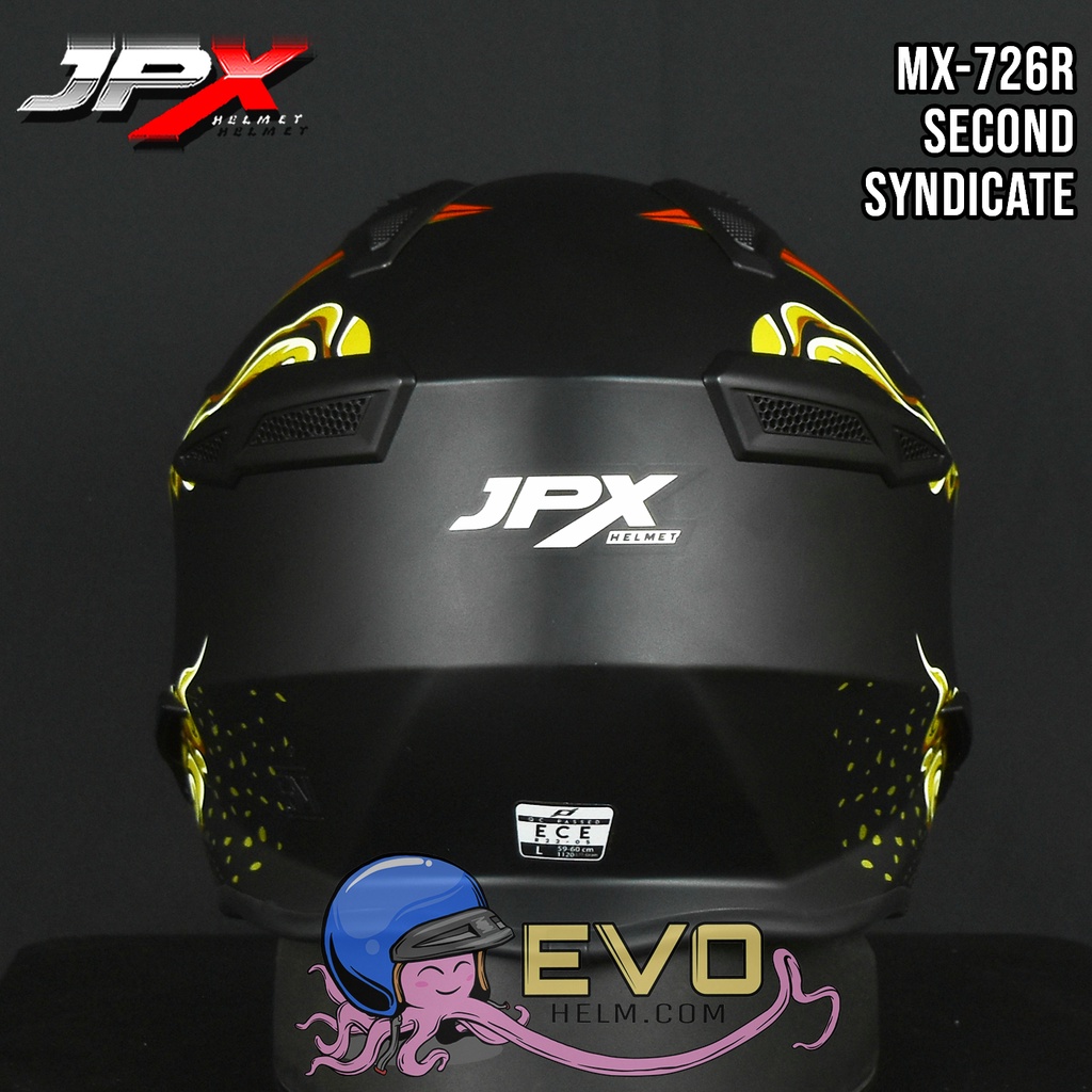 HELM JPX MX726R R06 SECOND SYNDICATE MOTIF BARONG - TERBARU ORIGINAL JPX MX-726R R 06 BARONG