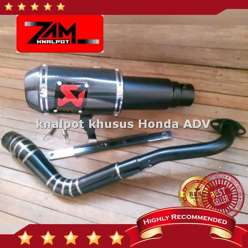 Harga Knalpot racing akrapovic gp lorenzo honda adv 150 vario 150 pcx 150 nmax aerox