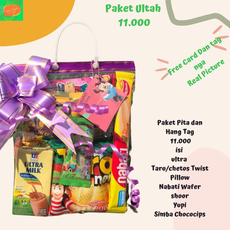 Bingkisan Snack Ultah Anak/Paket Ultah Anak Lengkap