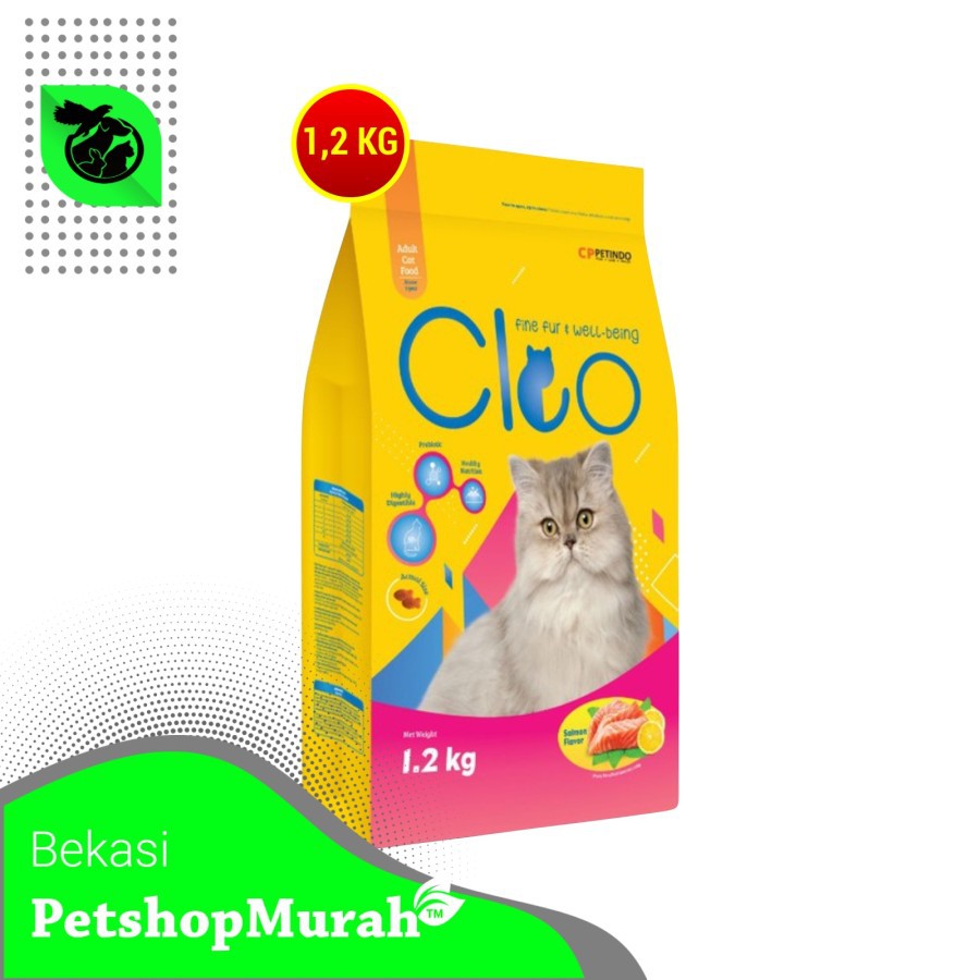 Makanan Kucing dewasa CLEO Salmon 1,2 kg cat food Adult