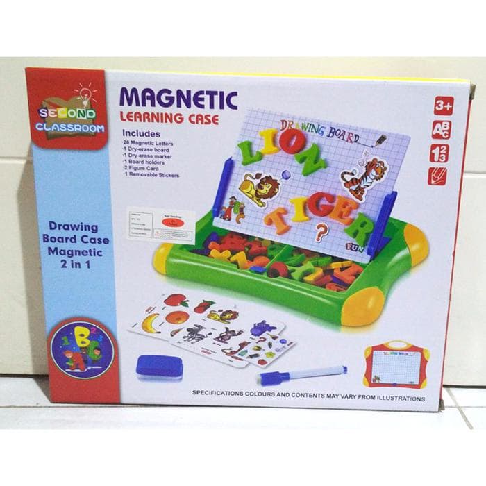 

JKS 254 2 in 1 MAGNETIC LEARNING CASE DRAWING BOARD SECOND GREAT