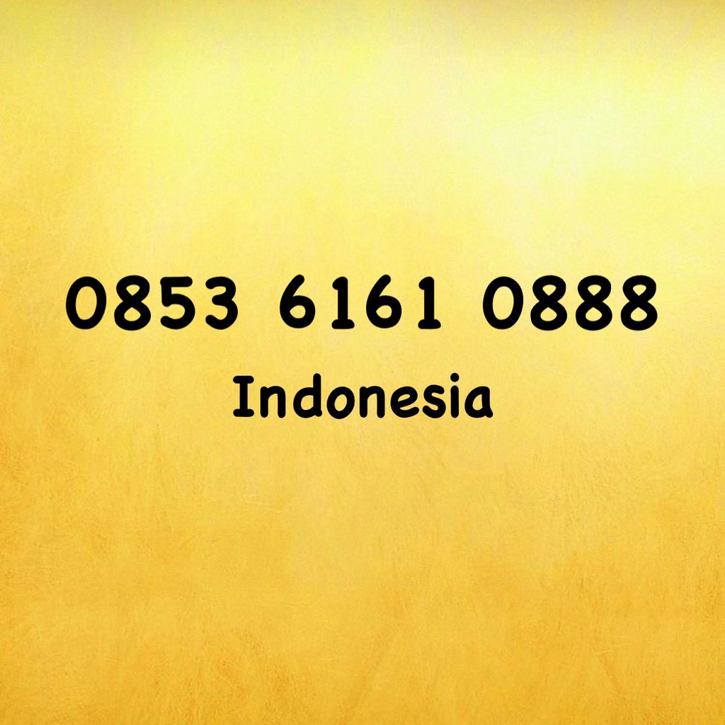 Nomor Cantik Kartu AS Triple A - 888 - 088 - 0853 6161 0888