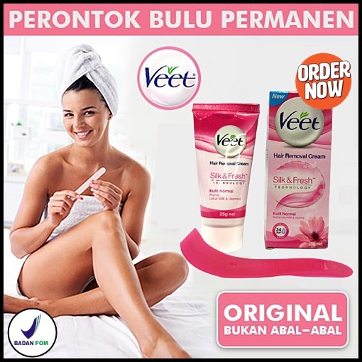 Veet Hair Removal Cream Perontok Bulu Rambut Normal Skin 25 Gram