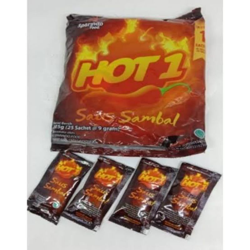 

Hot 1 Saus Cabe Sachet isi 24 pcs