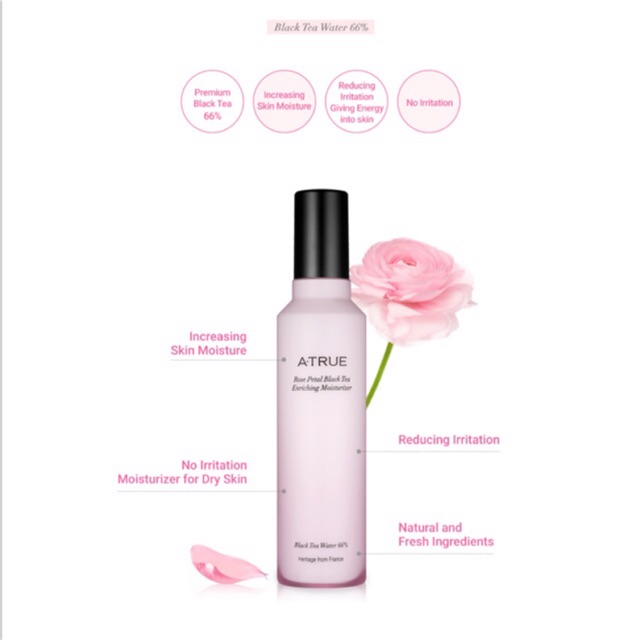 Atrue Rose Petal Black Tea Enriching Moisturizer