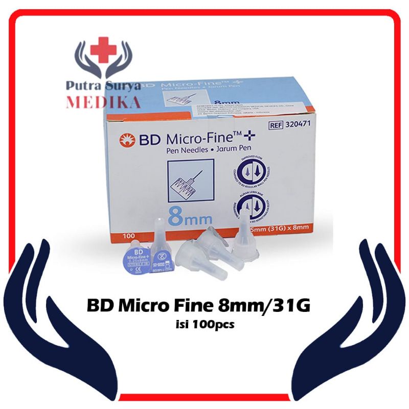 Insulin Pen Needles BD Microfine 8 mm isi 100