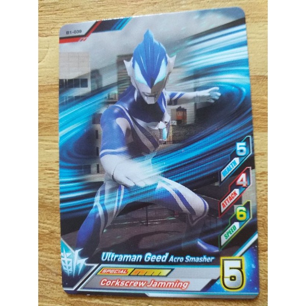 ULTRAMAN GEED ACRO SMASHER KARTU ULTRAMAN FUSHION FIGHT R/B VER 01  ORIGINAL MURAH