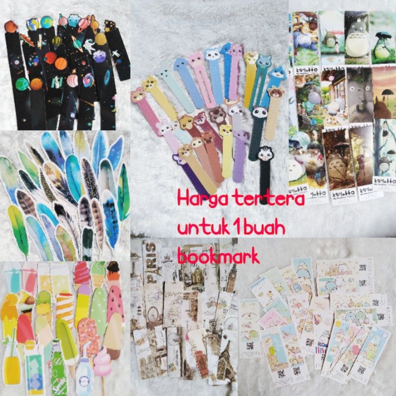 

Bookmark Sumikko gurashi, totoro,drink & ice, vintage pembatas buku