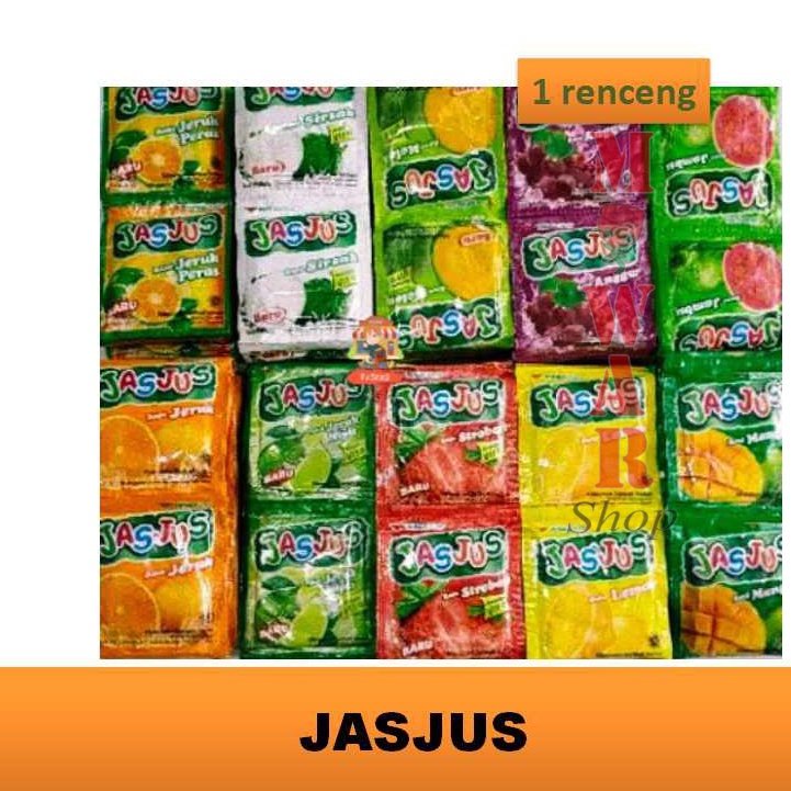 

(10 sachet) JASJUS Serbuk Minuman Instan Jasjus/Jasjus Varian Rasa Renceng Lengkap Aneka Rasa