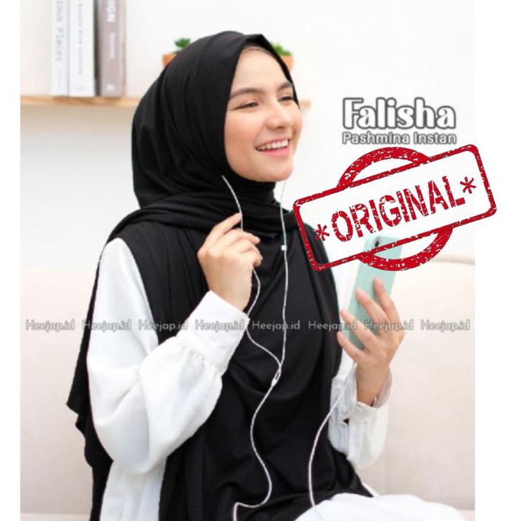 HIJAB EARLOOP FALISHA ORIGINAL HEEJAP || READY STOK