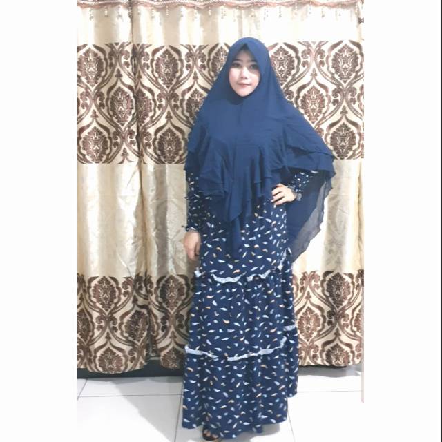 GAMIS AYUDIA SYAR'I 1 SET KHIMAR