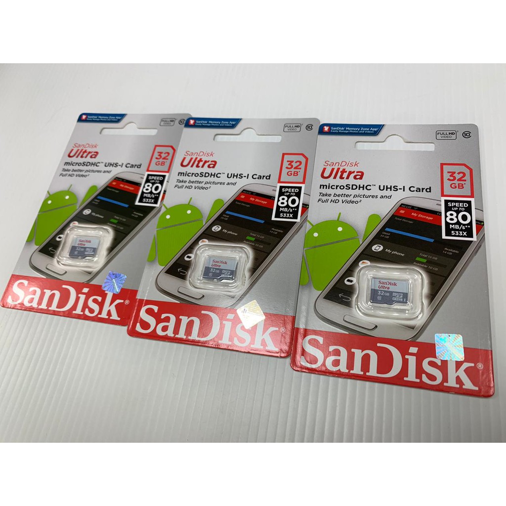 memory SanDisk Ultra Microsd class 10 16gb / 32gb / 64gb / 128GB - No Adapter