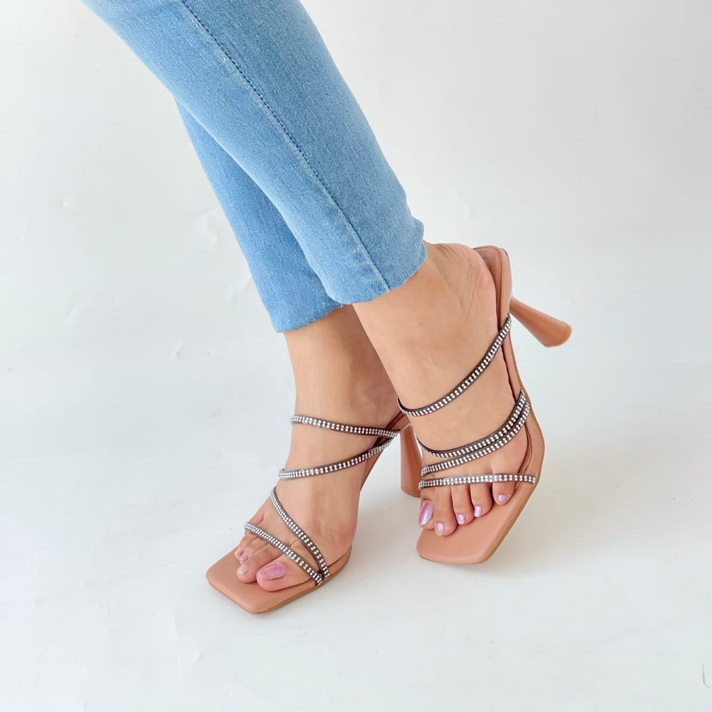 SANDAL WANITA ZS-3594 HEELS 7CM NUDE