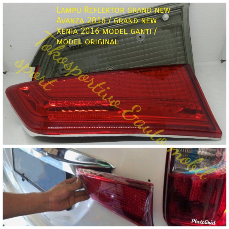 Lampu Reflektor merah bagasi grand new Avanza/Xenia 2016 Mata kucing reflektor grand Avanza/xenia