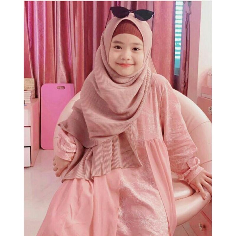 HIJAB ANAK/PASHMINA PLISKET ANAK USIA 4-10 TAHUN