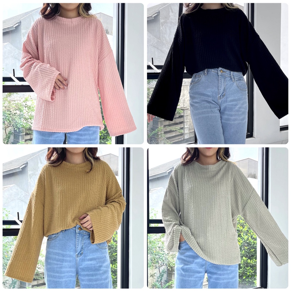 loose basic longsleeve KALLYOUTFIT