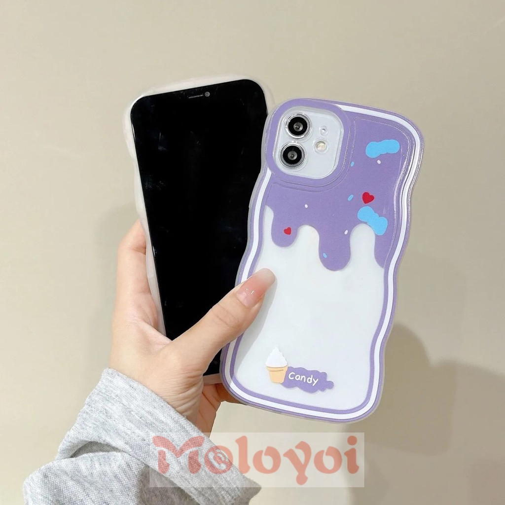 Casing Softcase TPU iPhone 11 14 12 13 Pro MAX 7 8 6 6s 14 Plus X XR XS MAX SE 2020 Aksen Macaron