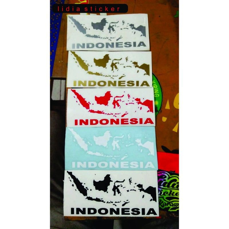 

Stiker Peta Indonesia / Cutting sticker sepeda/Motor