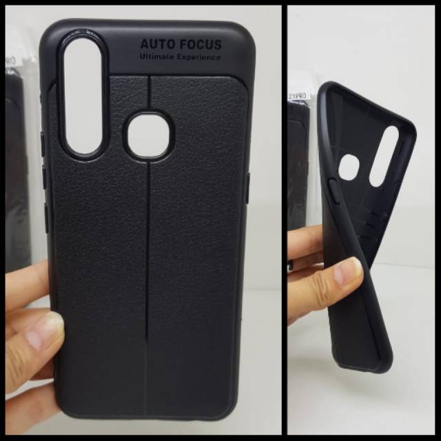 Auto Focus Vivo Z1 Pro 6.53 inchi Leather Soft Case Vivo Z1 Pro  Auto Fokus Vivo Z1 Pro Kulit Jeruk